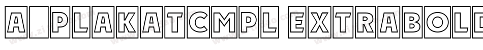 a_PlakatCmpl ExtraBold字体转换